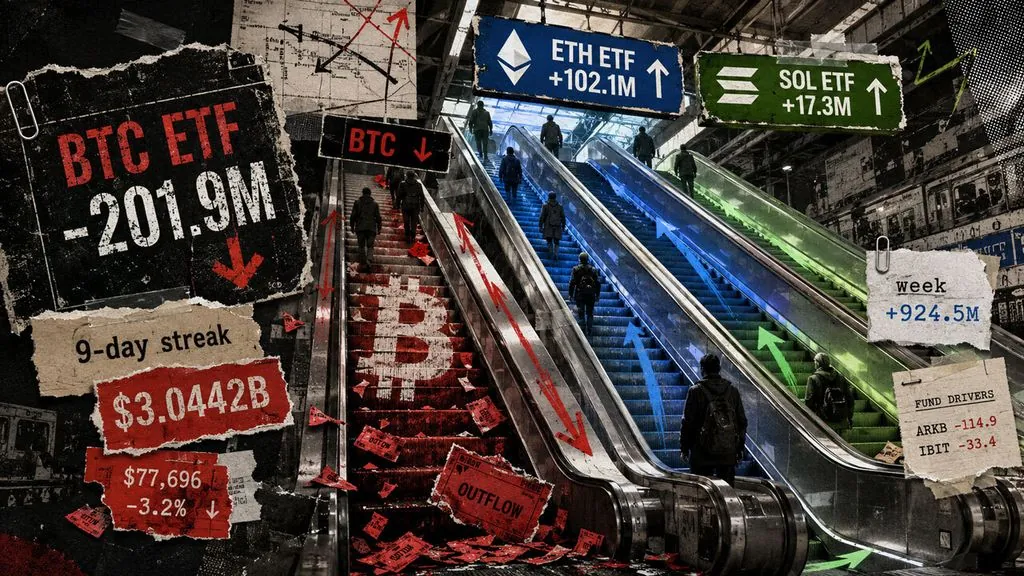 Bitcoin ETF Inflows Snap After $3B Streak; Price Holds Near $77.5K