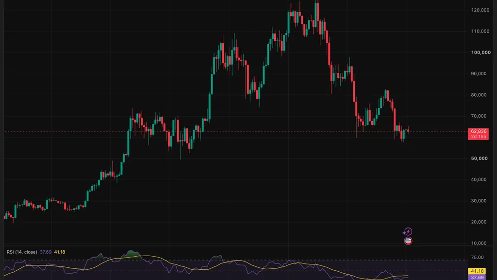 Bitcoin Falls Below $63,000 on Iran Strikes, Trump's China Comments